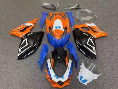 Carénages Moto Suzuki GSXR 1000 2009-2016 - Orange Bleu Noir