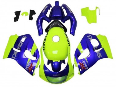 Carénages Moto Suzuki GSXR 600 / GSXR 750 1996-2000 - Bleu Jaune