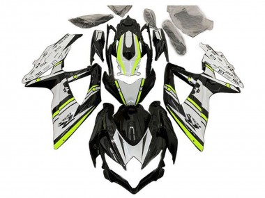 Carénages Moto Suzuki GSXR 600 / GSXR 750 2008-2010 - Blanc Vert Noir Brillant