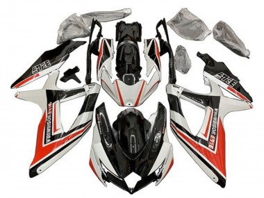 Carénages Moto Suzuki GSXR 600 / GSXR 750 2008-2010 - Blanc Orange Noir Brillant Yoshimura