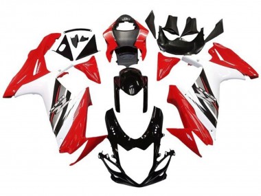 Carénage Moto Suzuki GSXR 600 / GSXR 750 2011-2024 - Rouge Blanc Noir