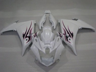 Carénages Moto Yamaha FZ6R 2009-2015 - Blanc Flamme