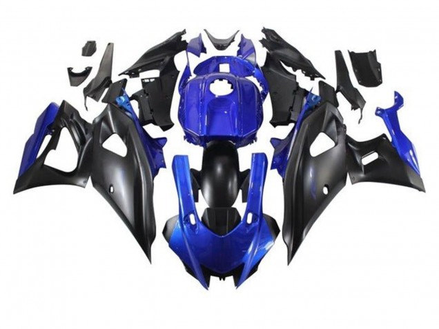 Carénages Moto Yamaha YZF R7 2021-2024 - Bleu Noir Mat
