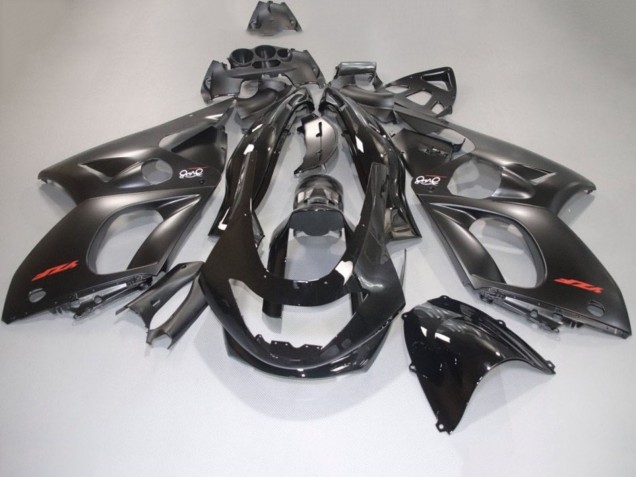 Carénages Moto Yamaha YZF600R Thundercat 1996-2007 - Noir Mat Noir Brillant Rouge