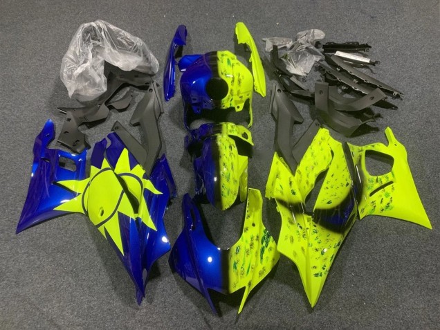 Carénages Moto Yamaha YZF R3/R25 2019-2021 - Jaune Bleu