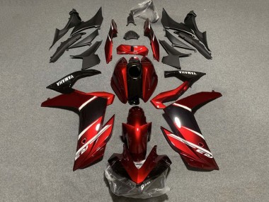 Carénages Moto Yamaha YZF R3/R25 2022-2024 - Rouge Blanc Noir Brillant