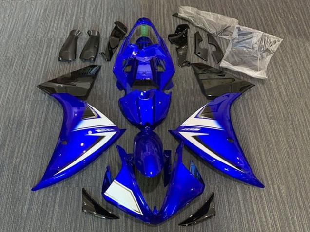 Carénages Moto Yamaha YZF 1000 R1 2009-2011 - Bleu Blanc Noir