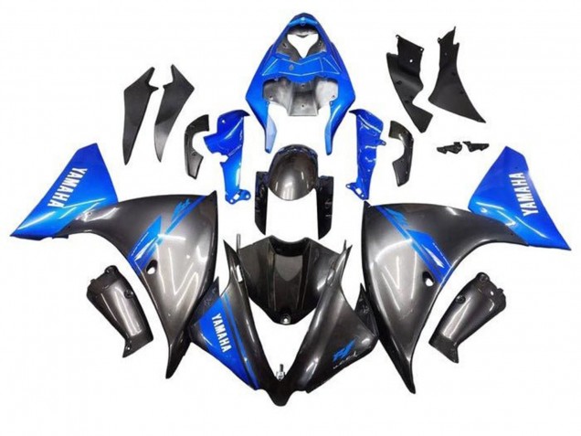 Carénages Moto Yamaha YZF 1000 R1 2009-2011 - Bleu Gris Noir