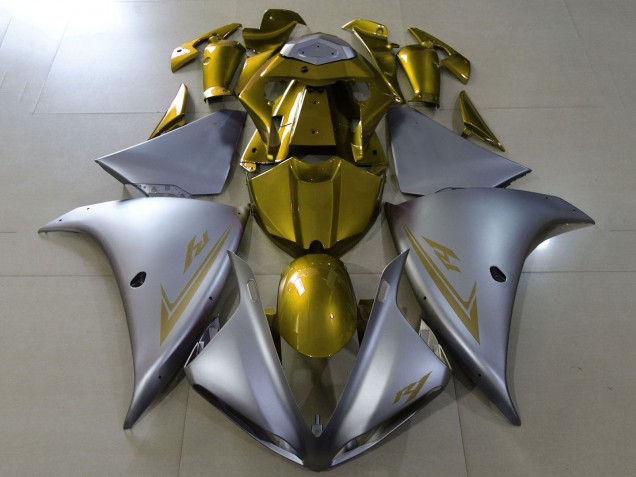 Carénages Moto Yamaha YZF 1000 R1 2009-2011 - Argent Or