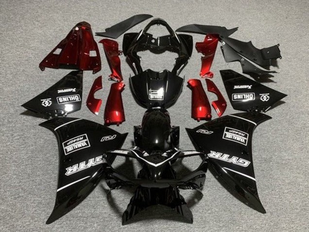 Carénages Moto Yamaha YZF 1000 R1 2012-2014 - Noir Brillant Rouge Blanc GYTR Yamalube QHLINS