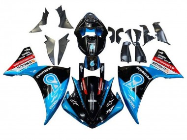Carénages Moto Yamaha YZF 1000 R1 2012-2014 - Noir Brillant Bleu Blanc Rouge Petronas ENEOS Barracuda