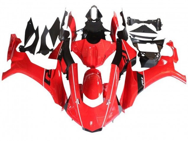 Carénages Moto Yamaha YZF 1000 R1 2015-2019 - Rouge Noir Blanc Bande