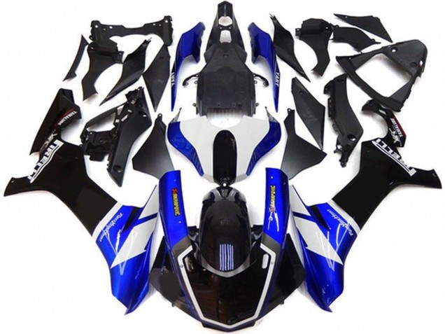 Kits Carénage Moto Yamaha YZF 1000 R1 2015-2019 - Bleu Blanc Noir Brillant