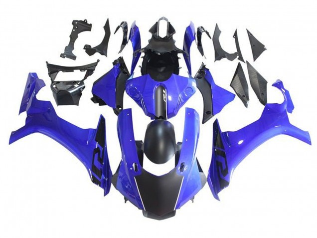 Carénages Moto Yamaha YZF 1000 R1 2015-2019 - Bleu Noir Mat