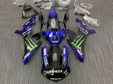Carénages Moto Yamaha YZF 1000 R1 2015-2019 - Bleu Noir Monstre ENEOS