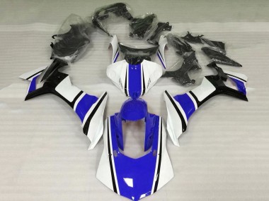 Carénage Moto Yamaha YZF 1000 R1 2015-2019 - Blanc Bleu Noir