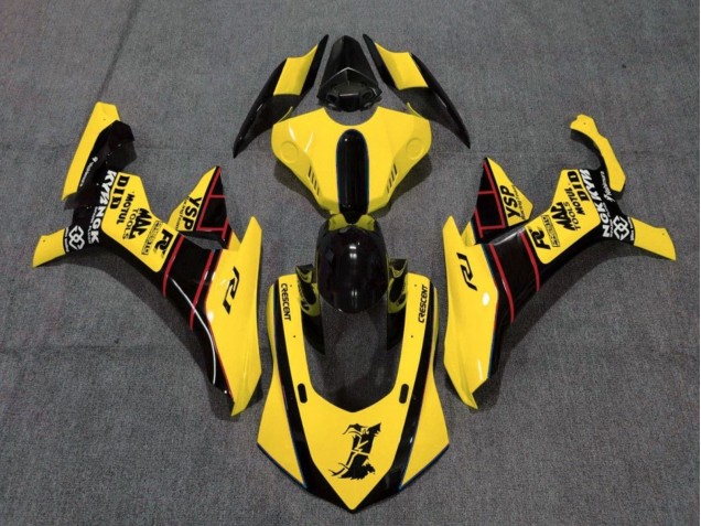 Carénages Moto Yamaha YZF 1000 R1 2015-2019 - Jaune Rouge Noir