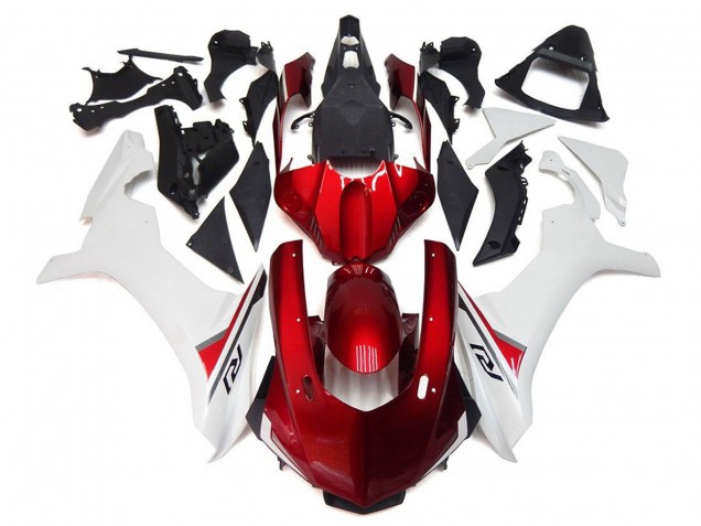 Carénages Moto Yamaha YZF 1000 R1 2015-2019 - Blanc Rouge Noir