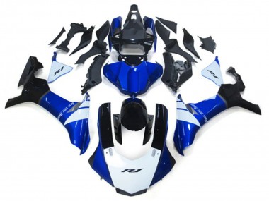 Kits Carénage Moto Yamaha YZF 1000 R1 2020-2025 - Blanc Bleu Noir Brillant