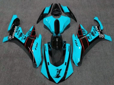 Carénages Moto Yamaha YZF 1000 R1 2020-2025 - Turquoise Bleu Rouge Noir Brillant