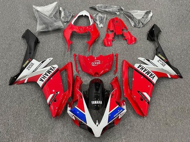 Carénages Moto Yamaha YZF 1000 R1 2007-2008 - Rouge Blanc Bleu Noir