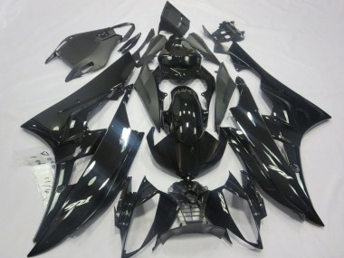 Carénages Moto Yamaha YZF R6 2006-2007 - Noir Brillant Noir Mat