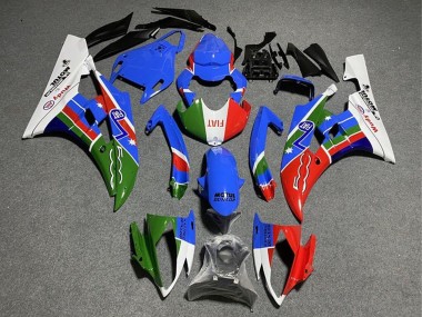 Carénages Moto Yamaha YZF R6 2008-2016 - Blanc Bleu Vert Rouge Fiat Dunlop Motul Michelin