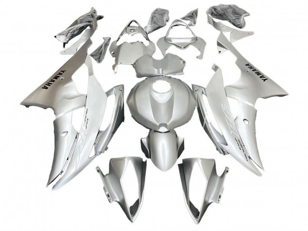 Carénages Moto Yamaha YZF R6 2008-2016 - Argent Blanc