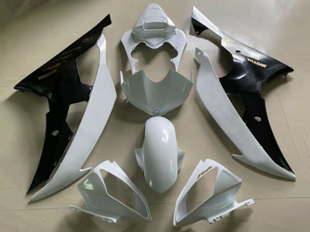 Carénages Moto Yamaha YZF R6 2008-2016 - Blanc Noir