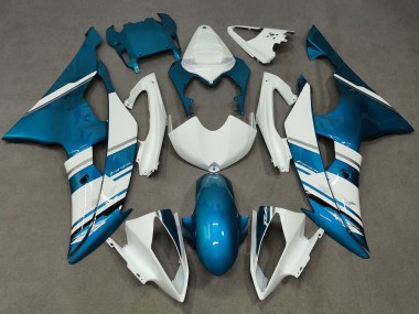 Carénage Moto Yamaha YZF R6 2008-2016 - Blanc Bleu