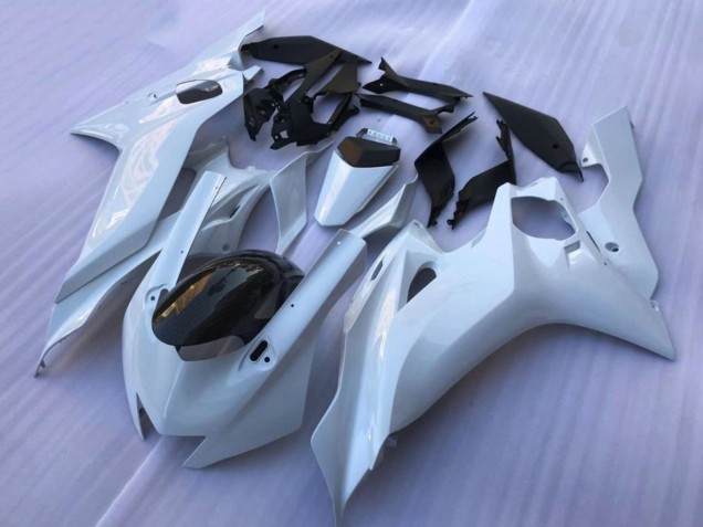 Carénages Moto Yamaha YZF R6 2017-2025 - Blanc Noir Brillant