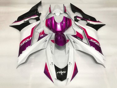 Carénages Moto Yamaha YZF R6 2017-2023 - Blanc Rouge Violet Noir