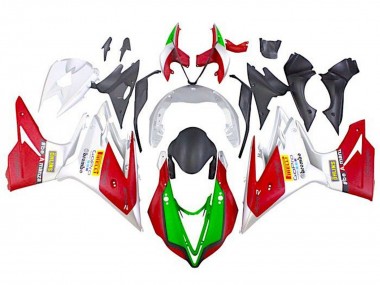 Carénages Moto Triumph Daytona 675 Triple 2013-2016 - Blanc Rouge Vert