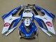 Carénages Moto Triumph Daytona 675 Triple 2009-2012 - Blanc Bleu Hpi