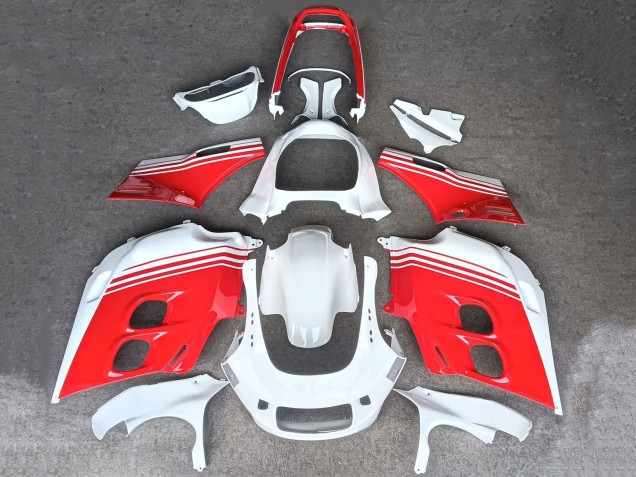 Carénages Moto Honda CBR1000F Hurricane 1987-1988 - Blanc Rouge