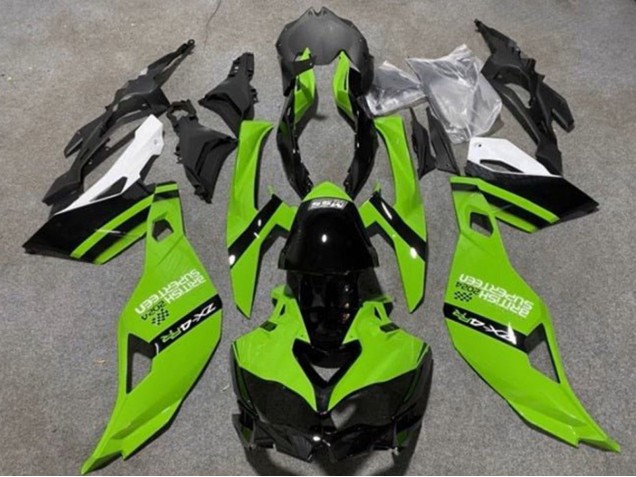 Carénages Moto Kawasaki ZX4R ZX-4RR 2019-2025 - Vert Noir Blanc