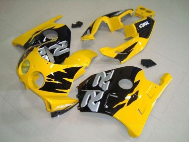 Carénage Moto Honda CBR250RR MC22 1990-1998 - Jaune Noir Brillant