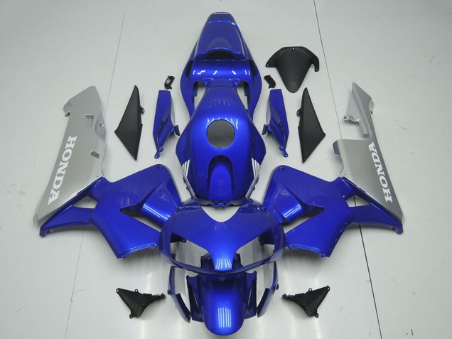 Carénage Moto Honda CBR600RR 2003-2004 - Argent Bleu