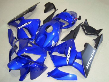 Carénages Moto Honda CBR600RR 2005-2006 - Bleu Noir Blanc Décalque
