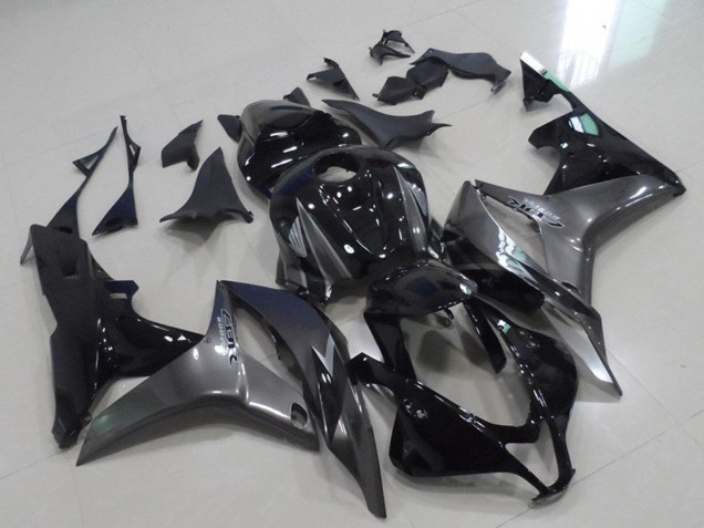 Carénages Moto Honda CBR600RR 2007-2008 - Gris Noir Brillant