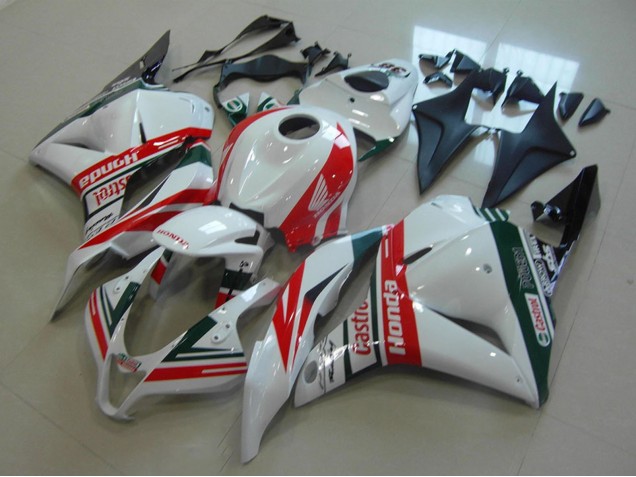 Carénages Moto Honda CBR600RR 2009-2012 - Blanc Rouge Vert Castrol