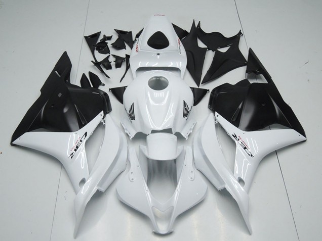 Carénage Moto Honda CBR600RR 2009-2012 - Blanc Noir Mat