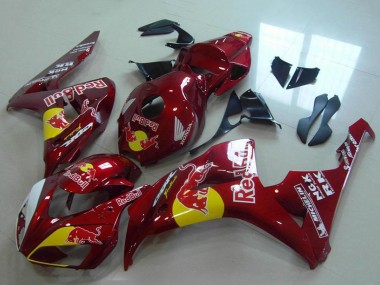 Carénages Moto Honda CBR1000RR 2006-2007 - Rouge Jaune Blanc Red Bull