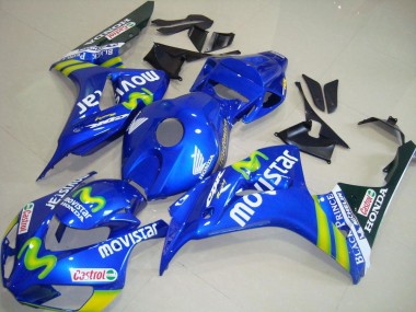 Carénages Moto Honda CBR1000RR 2006-2007 - Bleu Vert MoviStar Castrol