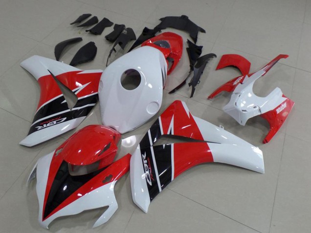Kits Carénages Moto Honda CBR1000RR 2008-2011 - Blanc Rouge Noir Brillant