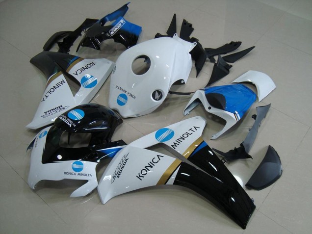 Carénages Moto Honda CBR1000RR 2008-2011 - Blanc Bleu Noir Brillant Konica Minolta