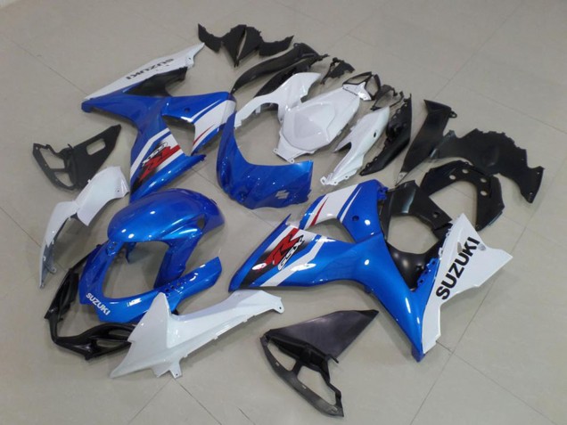 Kits Carénage ABS Suzuki GSXR 1000 2009-2016 - Blanc Bleu Noir