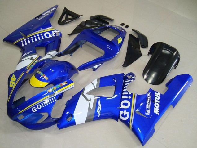 Carénages Moto Yamaha YZF R1 2000-2001 - Bleu Blanc Jaune Motul 46