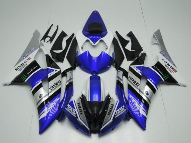 Carénages Moto Yamaha YZF R6 2008-2016 - Blanc Bleu Argent Noir Monstre ENEOS Yamalube Semakin Didepan