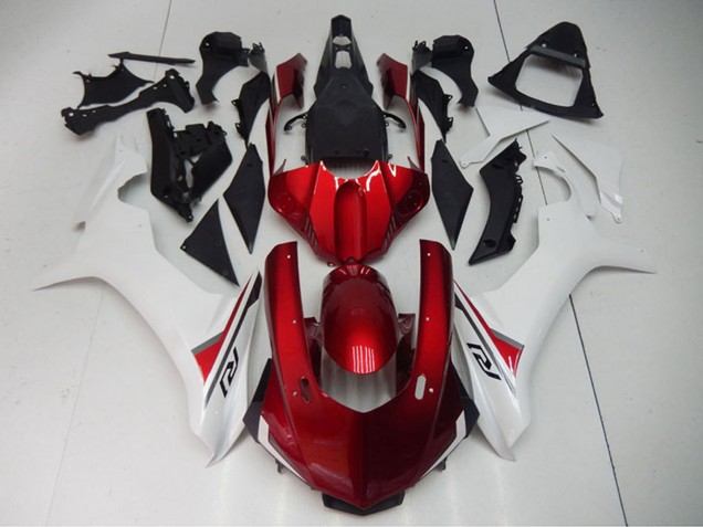 Carénage Moto Yamaha YZF R1 2015-2019 - Blanc Rouge Noir